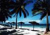 Beatiful beach in the coastal town